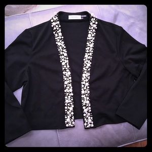 Calvin Klein Black Cropped Cardigan Size L
